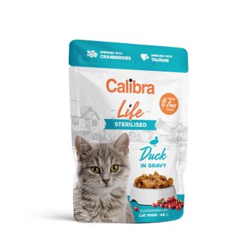 Calibra Cat Life pouch Sterilised Duck in gravy 85g