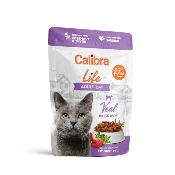 Calibra Cat Life pouch Adult Veal in gravy 85g