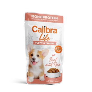 Calibra Dog Life kapsa Puppy&Junior Beef 150g