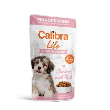 Calibra Dog Life kapsa Puppy&Junior Chicken 150g