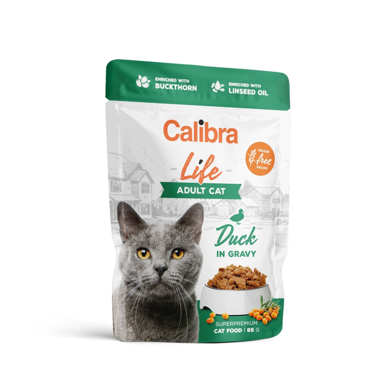 Calibra Cat Life pouch Adult Duck in gravy 85g